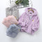 Children's Coral Velvet Hooded Jacket